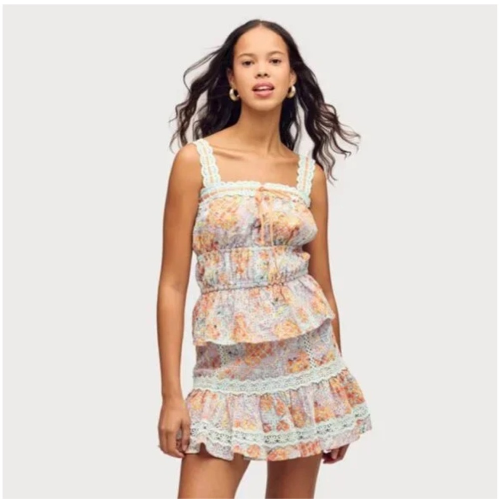 NEW Sam Edelman Courtney Floral Cotton Eyelet Miniskirt